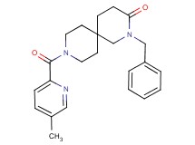 2-benzyl-9-[(5-methylpyridin-2-yl)carbonyl]-2,9-diazaspiro[5.5]undecan-3-one