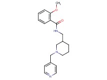 2-methoxy-N-{[1-(pyridin-4-ylmethyl)piperidin-3-yl]methyl}benzamide