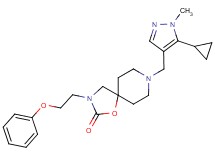 8-[(5-cyclopropyl-1-methyl-1H-pyrazol-4-yl)methyl]-3-(2-phenoxyethyl)-1-oxa-3,8-diazaspiro[4.5]decan-2-one
