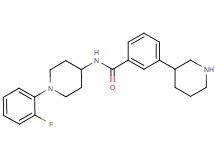 N-[1-(2-fluorophenyl)piperidin-4-yl]-3-piperidin-3-ylbenzamide