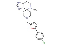 1'-{[5-(4-chlorophenyl)-2-furyl]methyl}-5-methyl-1,5,6,7-tetrahydrospiro[imidazo[4,5-c]pyridine-4,4'-piperidine]
