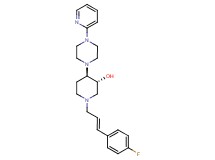 (3R*,4R*)-1-[(2E)-3-(4-fluorophenyl)-2-propen-1-yl]-4-[4-(2-pyridinyl)-1-piperazinyl]-3-piperidinol