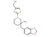 {2-[3-(1,3-benzodioxol-5-ylmethyl)-3-methylpiperidin-1-yl]-1,3-thiazol-4-yl}methanol