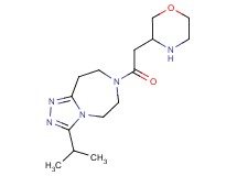 3-isopropyl-7-(3-morpholinylacetyl)-6,7,8,9-tetrahydro-5H-[1,2,4]triazolo[4,3-d][1,4]diazepine