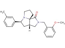 (3aS*,5S*,9aS*)-2-(2-methoxybenzyl)-5-(3-methylphenyl)hexahydro-7H-pyrrolo[3,4-g]pyrrolizin-1(2H)-one