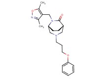 (1S*,5R*)-6-[(3,5-dimethylisoxazol-4-yl)methyl]-3-(3-phenoxypropyl)-3,6-diazabicyclo[3.2.2]nonan-7-one