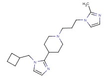 4-[1-(cyclobutylmethyl)-1H-imidazol-2-yl]-1-[3-(2-methyl-1H-imidazol-1-yl)propyl]piperidine
