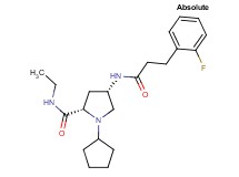 (4S)-1-cyclopentyl-N-ethyl-4-{[3-(2-fluorophenyl)propanoyl]amino}-L-prolinamide