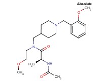 N~2~-acetyl-N~1~-{[1-(2-methoxybenzyl)-4-piperidinyl]methyl}-N~1~-(2-methoxyethyl)-L-alaninamide