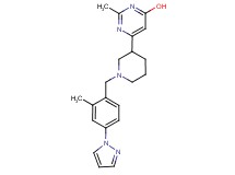 2-methyl-6-{1-[2-methyl-4-(1H-pyrazol-1-yl)benzyl]-3-piperidinyl}-4-pyrimidinol