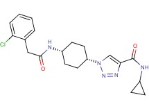 1-(cis-4-{[(2-chlorophenyl)acetyl]amino}cyclohexyl)-N-cyclopropyl-1H-1,2,3-triazole-4-carboxamide