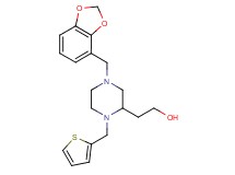 2-[4-(1,3-benzodioxol-4-ylmethyl)-1-(2-thienylmethyl)-2-piperazinyl]ethanol