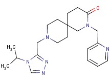 9-[(4-isopropyl-4H-1,2,4-triazol-3-yl)methyl]-2-(pyridin-2-ylmethyl)-2,9-diazaspiro[5.5]undecan-3-one