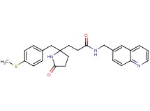 3-{2-[4-(methylthio)benzyl]-5-oxo-2-pyrrolidinyl}-N-(6-quinolinylmethyl)propanamide