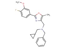 N-benzyl-1-cyclopropyl-N-{[2-(4-fluoro-3-methoxyphenyl)-5-methyl-1,3-oxazol-4-yl]methyl}methanamine