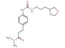 N,N-dimethyl-3-{4-[({[3-(tetrahydrofuran-3-yl)propyl]amino}carbonyl)amino]phenyl}propanamide