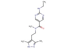 N-[2-(3,5-dimethyl-1H-pyrazol-4-yl)ethyl]-2-(ethylamino)-N-methyl-5-pyrimidinecarboxamide