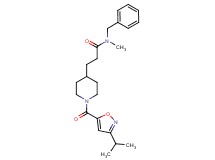 N-benzyl-3-{1-[(3-isopropyl-5-isoxazolyl)carbonyl]-4-piperidinyl}-N-methylpropanamide