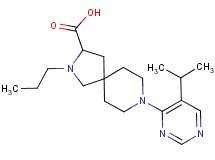 8-(5-isopropyl-4-pyrimidinyl)-2-propyl-2,8-diazaspiro[4.5]decane-3-carboxylic acid