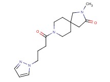 2-methyl-8-[4-(1H-pyrazol-1-yl)butanoyl]-2,8-diazaspiro[4.5]decan-3-one