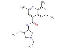 N-[(3S*,4S*)-1-ethyl-4-methoxy-3-pyrrolidinyl]-2,6,8-trimethyl-4-quinolinecarboxamide