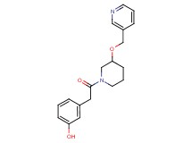 3-{2-oxo-2-[3-(3-pyridinylmethoxy)-1-piperidinyl]ethyl}phenol
