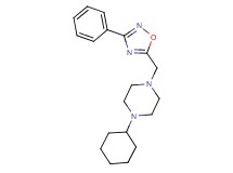 1-cyclohexyl-4-[(3-phenyl-1,2,4-oxadiazol-5-yl)methyl]piperazine