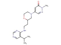 5-(2-{2-[(5-isopropyl-4-pyrimidinyl)amino]ethyl}-4-morpholinyl)-2-methyl-3(2H)-pyridazinone