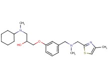 1-[cyclohexyl(methyl)amino]-3-[3-({methyl[(4-methyl-1,3-thiazol-2-yl)methyl]amino}methyl)phenoxy]-2-propanol