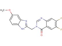 6,7-difluoro-3-[(5-methoxy-1H-benzimidazol-2-yl)methyl]quinazolin-4(3H)-one