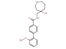 N-[(4-hydroxy-4-azepanyl)methyl]-2'-methoxy-4-biphenylcarboxamide