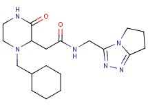 2-[1-(cyclohexylmethyl)-3-oxo-2-piperazinyl]-N-(6,7-dihydro-5H-pyrrolo[2,1-c][1,2,4]triazol-3-ylmethyl)acetamide