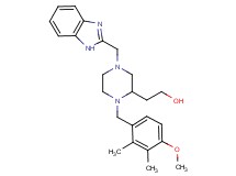 2-[4-(1H-benzimidazol-2-ylmethyl)-1-(4-methoxy-2,3-dimethylbenzyl)-2-piperazinyl]ethanol