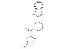 5-{[3-(1H-benzimidazol-2-yl)piperidin-1-yl]carbonyl}-1H-1,2,4-triazol-3-amine