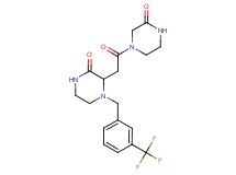 3-[2-oxo-2-(3-oxo-1-piperazinyl)ethyl]-4-[3-(trifluoromethyl)benzyl]-2-piperazinone