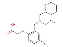 (4-chloro-2-{[ethyl(tetrahydro-2H-pyran-2-ylmethyl)amino]methyl}phenoxy)acetic acid