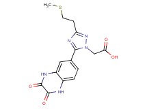 {5-(2,3-dioxo-1,2,3,4-tetrahydroquinoxalin-6-yl)-3-[2-(methylthio)ethyl]-1H-1,2,4-triazol-1-yl}acetic acid