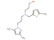 3-{[3-(3,5-dimethyl-1H-pyrazol-1-yl)propyl][(5-methyl-2-thienyl)methyl]amino}propan-1-ol