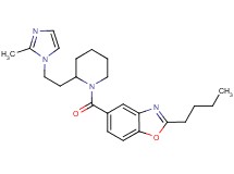 2-butyl-5-({2-[2-(2-methyl-1H-imidazol-1-yl)ethyl]-1-piperidinyl}carbonyl)-1,3-benzoxazole