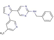 N-benzyl-5-[1-(5-methylpyridin-3-yl)-1H-imidazol-2-yl]pyrimidin-2-amine