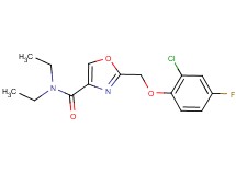 2-[(2-chloro-4-fluorophenoxy)methyl]-N,N-diethyl-1,3-oxazole-4-carboxamide