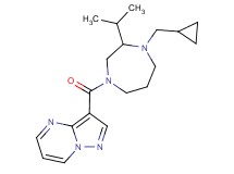 3-{[4-(cyclopropylmethyl)-3-isopropyl-1,4-diazepan-1-yl]carbonyl}pyrazolo[1,5-a]pyrimidine