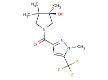 (3R)-3,4,4-trimethyl-1-{[1-methyl-5-(trifluoromethyl)-1H-pyrazol-3-yl]carbonyl}-3-pyrrolidinol
