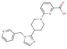 6-{4-[1-(3-pyridinylmethyl)-1H-imidazol-2-yl]-1-piperidinyl}-2-pyridinecarboxylic acid