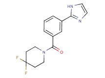 4,4-difluoro-1-[3-(1H-imidazol-2-yl)benzoyl]piperidine