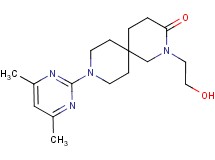 9-(4,6-dimethylpyrimidin-2-yl)-2-(2-hydroxyethyl)-2,9-diazaspiro[5.5]undecan-3-one
