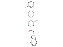 (3R*,4R*)-4-[4-(2-fluorophenyl)-1-piperazinyl]-1-(2H-indazol-2-ylacetyl)-3-piperidinol