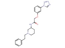 N-[1-(2-phenylethyl)-3-piperidinyl]-2-[3-(1H-tetrazol-1-yl)phenoxy]acetamide
