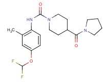 N-[4-(difluoromethoxy)-2-methylphenyl]-4-(pyrrolidin-1-ylcarbonyl)piperidine-1-carboxamide