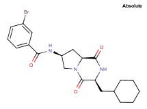 3-bromo-N-[(3S,7S,8aS)-3-(cyclohexylmethyl)-1,4-dioxooctahydropyrrolo[1,2-a]pyrazin-7-yl]benzamide
